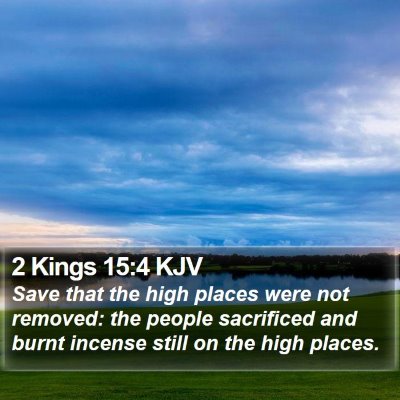 2 Kings 15:4 KJV Bible Verse Image