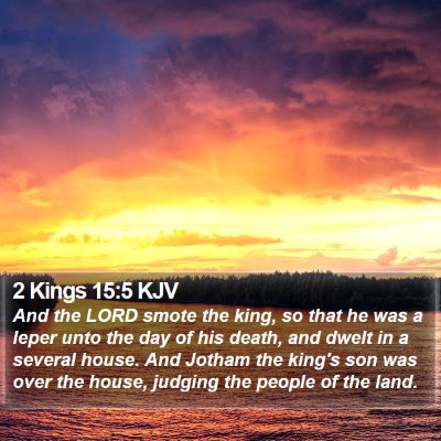 2 Kings 15:5 KJV Bible Verse Image