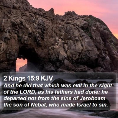 2 Kings 15:9 KJV Bible Verse Image