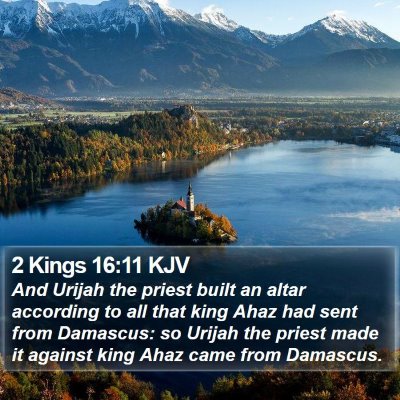 2 Kings 16:11 KJV Bible Verse Image