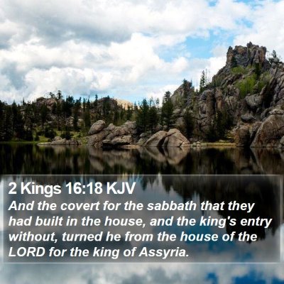 2 Kings 16:18 KJV Bible Verse Image
