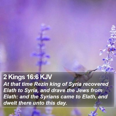 2 Kings 16:6 KJV Bible Verse Image