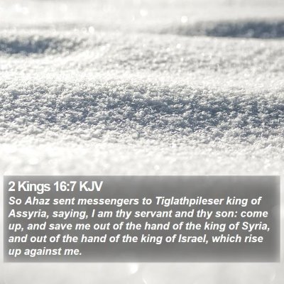 2 Kings 16:7 KJV Bible Verse Image