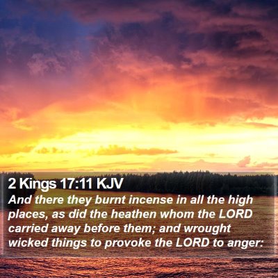 2 Kings 17:11 KJV Bible Verse Image