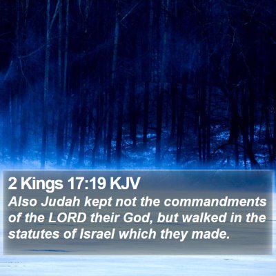 2 Kings 17:19 KJV Bible Verse Image