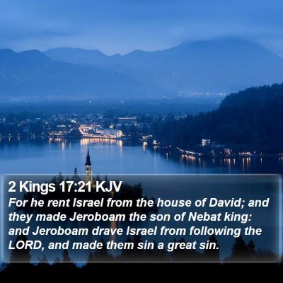 2 Kings 17:21 KJV Bible Verse Image
