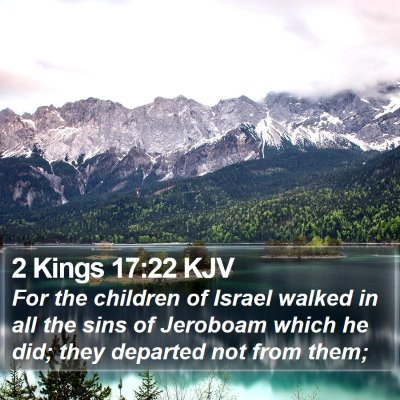 2 Kings 17:22 KJV Bible Verse Image