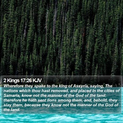 2 Kings 17:26 KJV Bible Verse Image