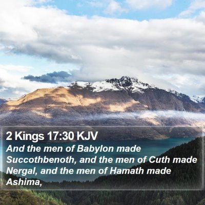 2 Kings 17:30 KJV Bible Verse Image
