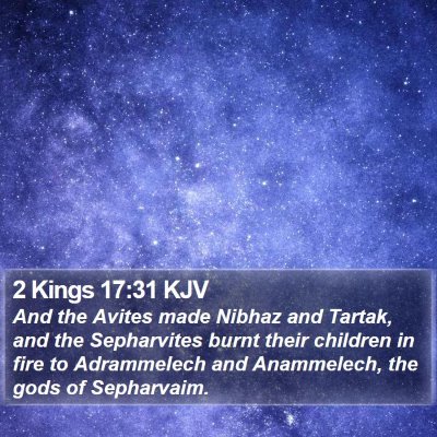 2 Kings 17:31 KJV Bible Verse Image