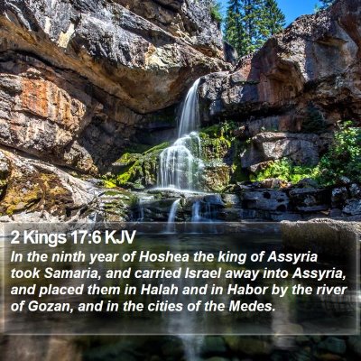 2 Kings 17:6 KJV Bible Verse Image