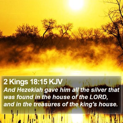 2 Kings 18:15 KJV Bible Verse Image