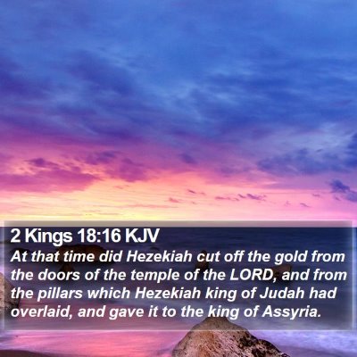 2 Kings 18:16 KJV Bible Verse Image