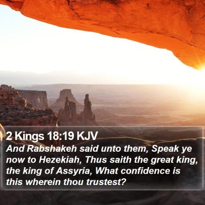 2 Kings 18:19 KJV Bible Verse Image