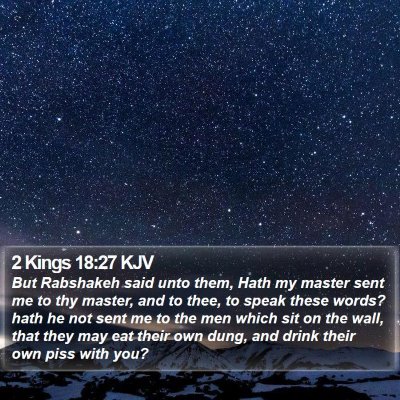 2 Kings 18:27 KJV Bible Verse Image