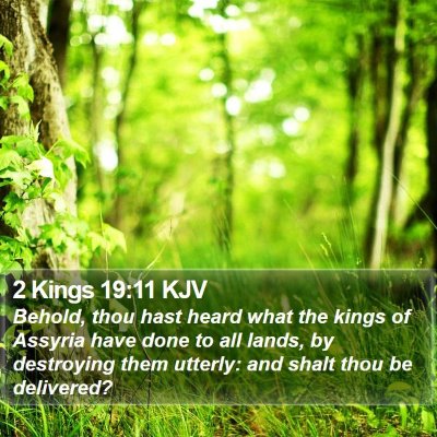 2 Kings 19:11 KJV Bible Verse Image