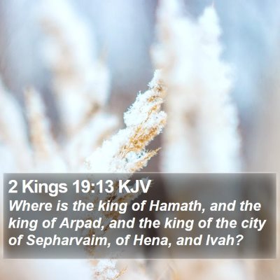2 Kings 19:13 KJV Bible Verse Image