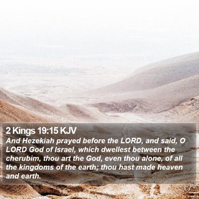 2 Kings 19:15 KJV Bible Verse Image