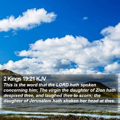2 Kings 19:21 KJV Bible Verse Image