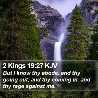 2 Kings 19:27 KJV Bible Verse Image
