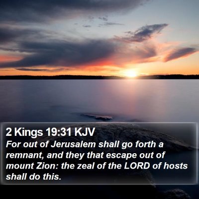 2 Kings 19:31 KJV Bible Verse Image