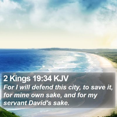 2 Kings 19:34 KJV Bible Verse Image