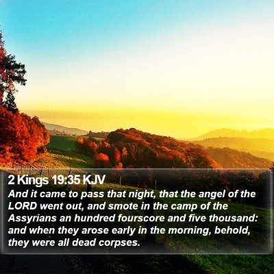 2 Kings 19:35 KJV Bible Verse Image