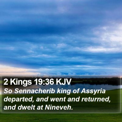 2 Kings 19:36 KJV Bible Verse Image