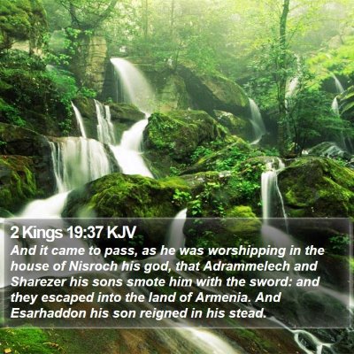 2 Kings 19:37 KJV Bible Verse Image