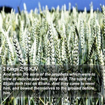 2 Kings 2:15 KJV Bible Verse Image