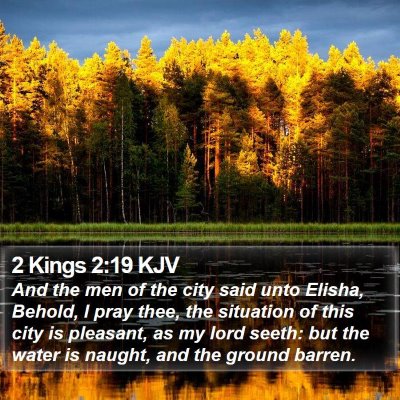 2 Kings 2:19 KJV Bible Verse Image