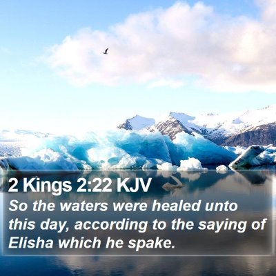 2 Kings 2:22 KJV Bible Verse Image
