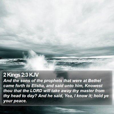 2 Kings 2:3 KJV Bible Verse Image
