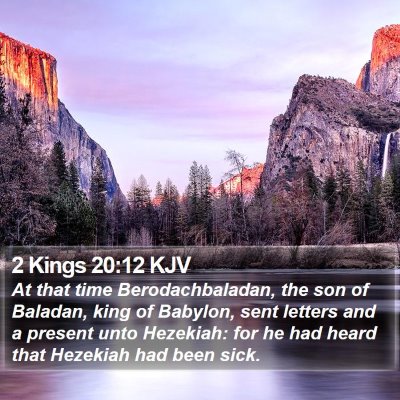 2 Kings 20:12 KJV Bible Verse Image