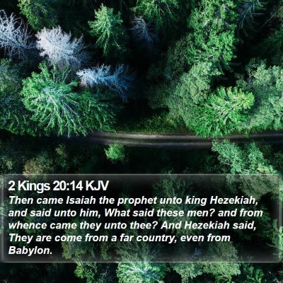 2 Kings 20:14 KJV Bible Verse Image
