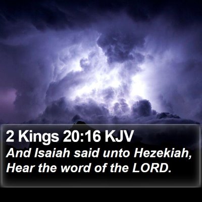 2 Kings 20:16 KJV Bible Verse Image