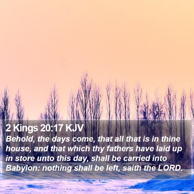 2 Kings 20:17 KJV Bible Verse Image