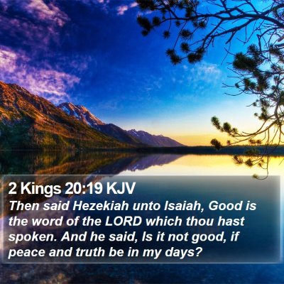 2 Kings 20:19 KJV Bible Verse Image