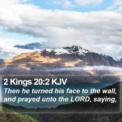 2 Kings 20:2 KJV Bible Verse Image