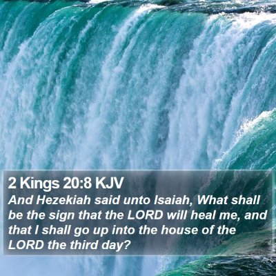 2 Kings 20:8 KJV Bible Verse Image
