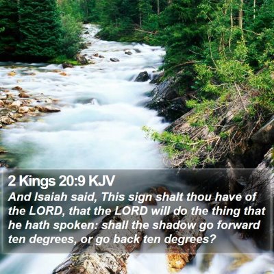 2 Kings 20:9 KJV Bible Verse Image