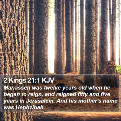 2 Kings 21:1 KJV Bible Verse Image