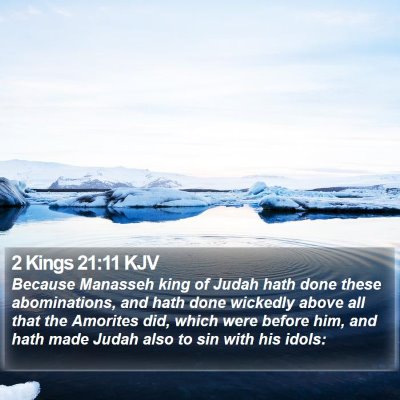 2 Kings 21:11 KJV Bible Verse Image