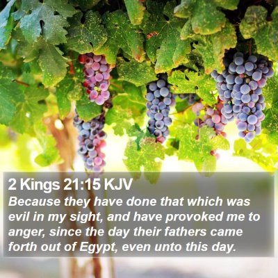 2 Kings 21:15 KJV Bible Verse Image