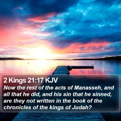 2 Kings 21:17 KJV Bible Verse Image