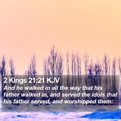 2 Kings 21:21 KJV Bible Verse Image