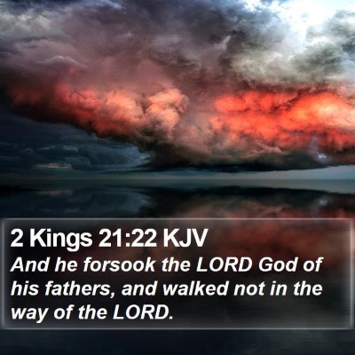 2 Kings 21:22 KJV Bible Verse Image