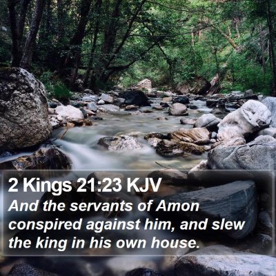 2 Kings 21:23 KJV Bible Verse Image