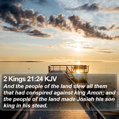 2 Kings 21:24 KJV Bible Verse Image