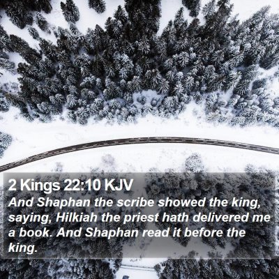 2 Kings 22:10 KJV Bible Verse Image